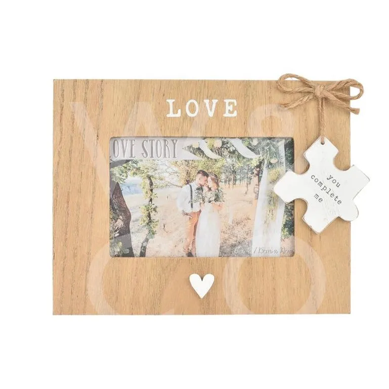 Wooden Love Photo Frame - 6" x 4"